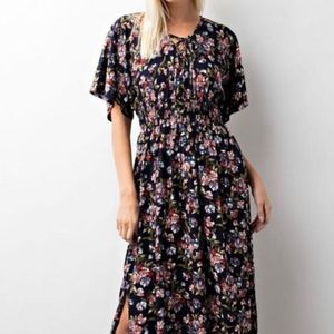 Ankle-Length Floral Maxi Dress | Trendsy